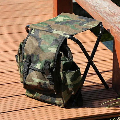 Tabouret pliable avec sac à dos intégré