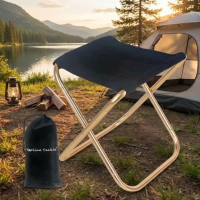 tabouret pliable base alliage doré