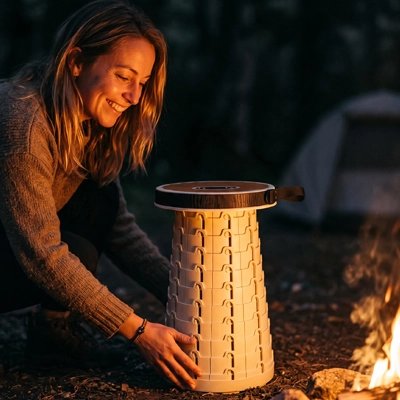 Tabouret pliable efficace en camping