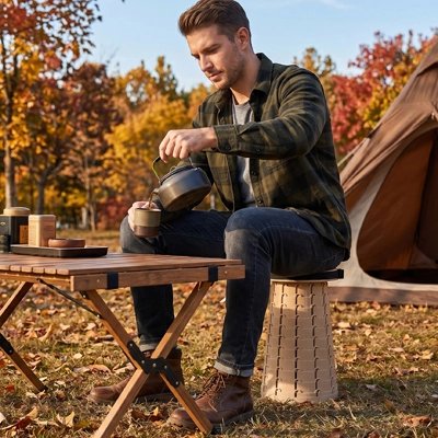 Tabouret pliable idéal pour le déjeuner