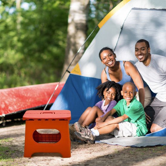 Tabouret pliable pour le camping en famille