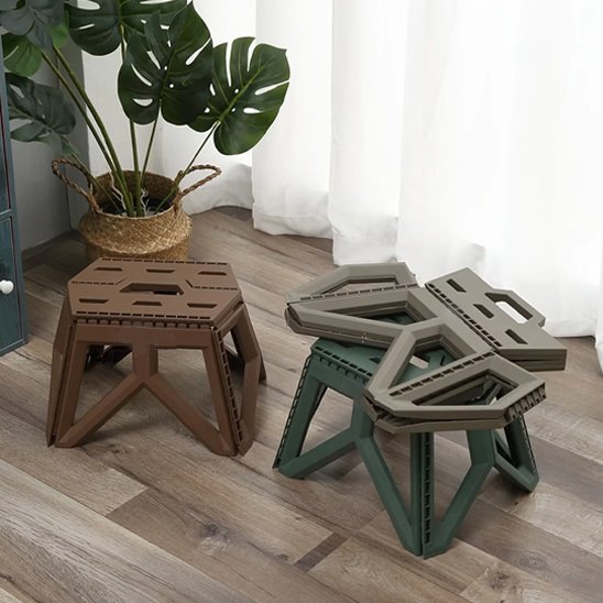 tabouret pliable présentation trois coloris