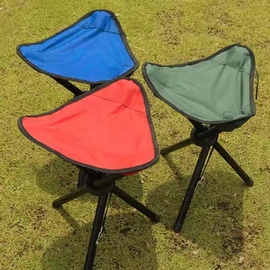 Tabouret pliable tissus colori