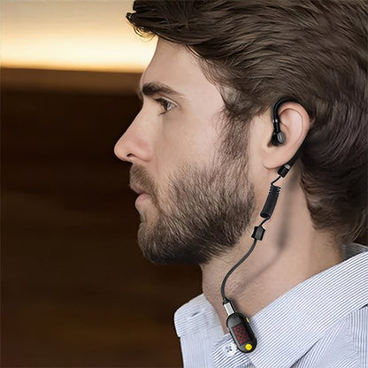 Talkie walkie pratique porté à l'oreille 