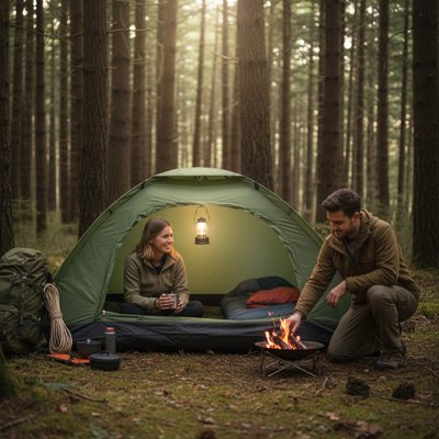 Tente trekking 2 places couple en camping
