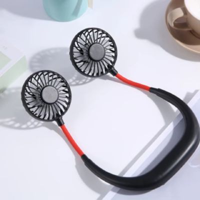Ventilateur de cou​ noir et rouge