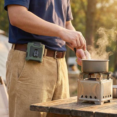 ventilateur portable​ à la ceinture par journées chaudes