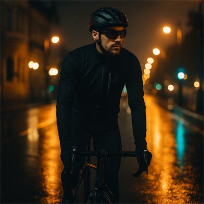 veste imperméable homme en vélo
