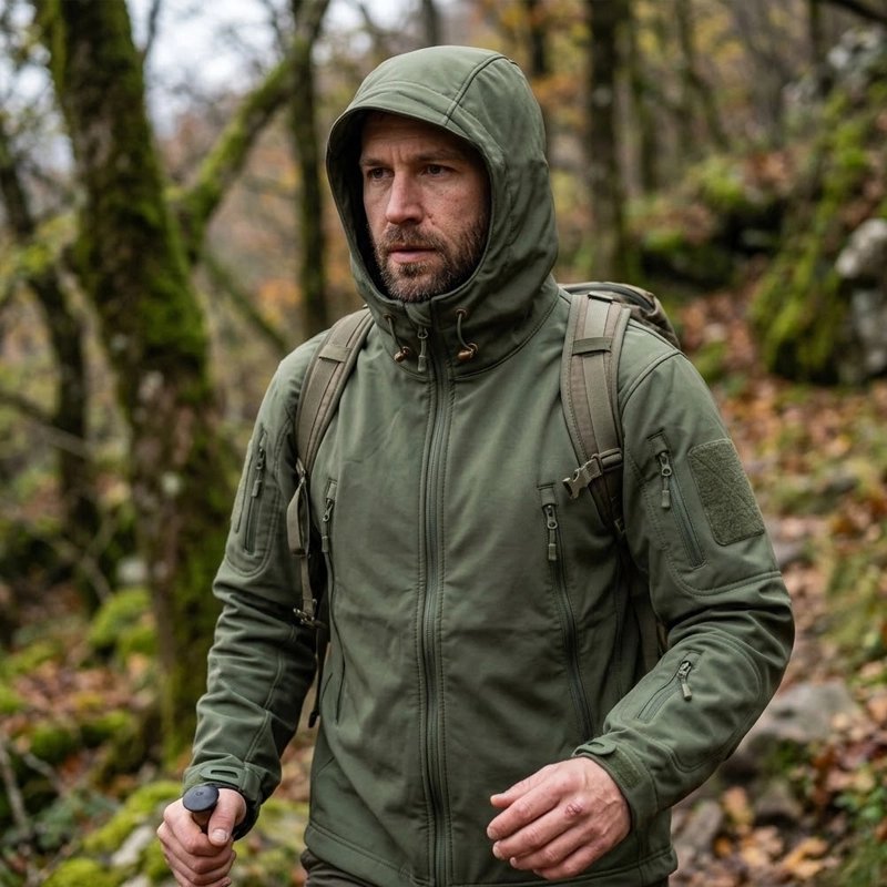 Veste randonnée homme​ couleur vert